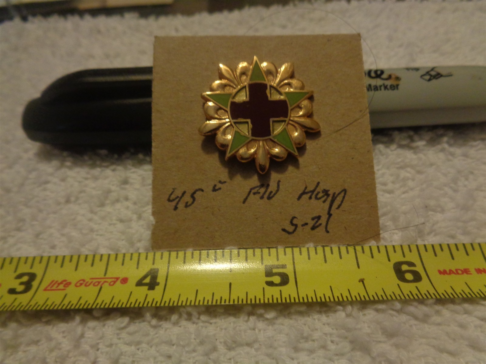 45th Field Hospital S-21 Unit Crest, DI, DUI (DRAW#10)