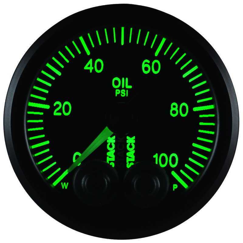 AutoMeter Stack Instruments Pro Control For 52mm 0-100 PSI Oil Pressure Gauge -