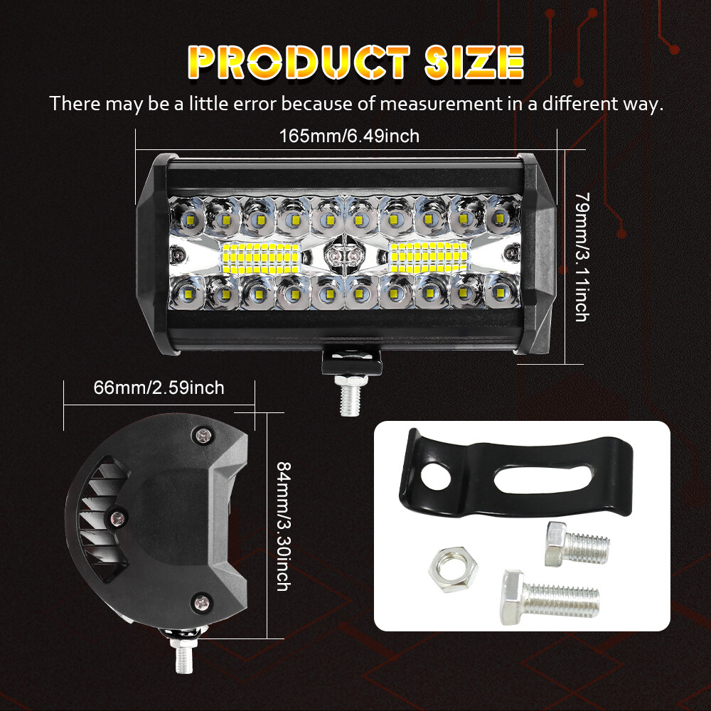 2PCS 7'' LED WORK LIGHTS for Caterpillar Construction Equipment Forklift Tractor