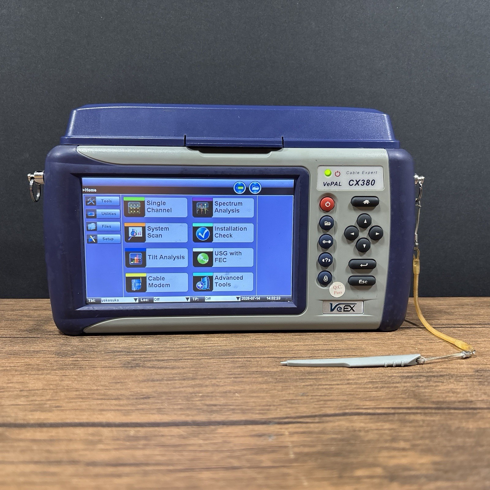VeEX VePAL CX380 Advanced CATV Analyzer Tested & Working w/Case & Accessories