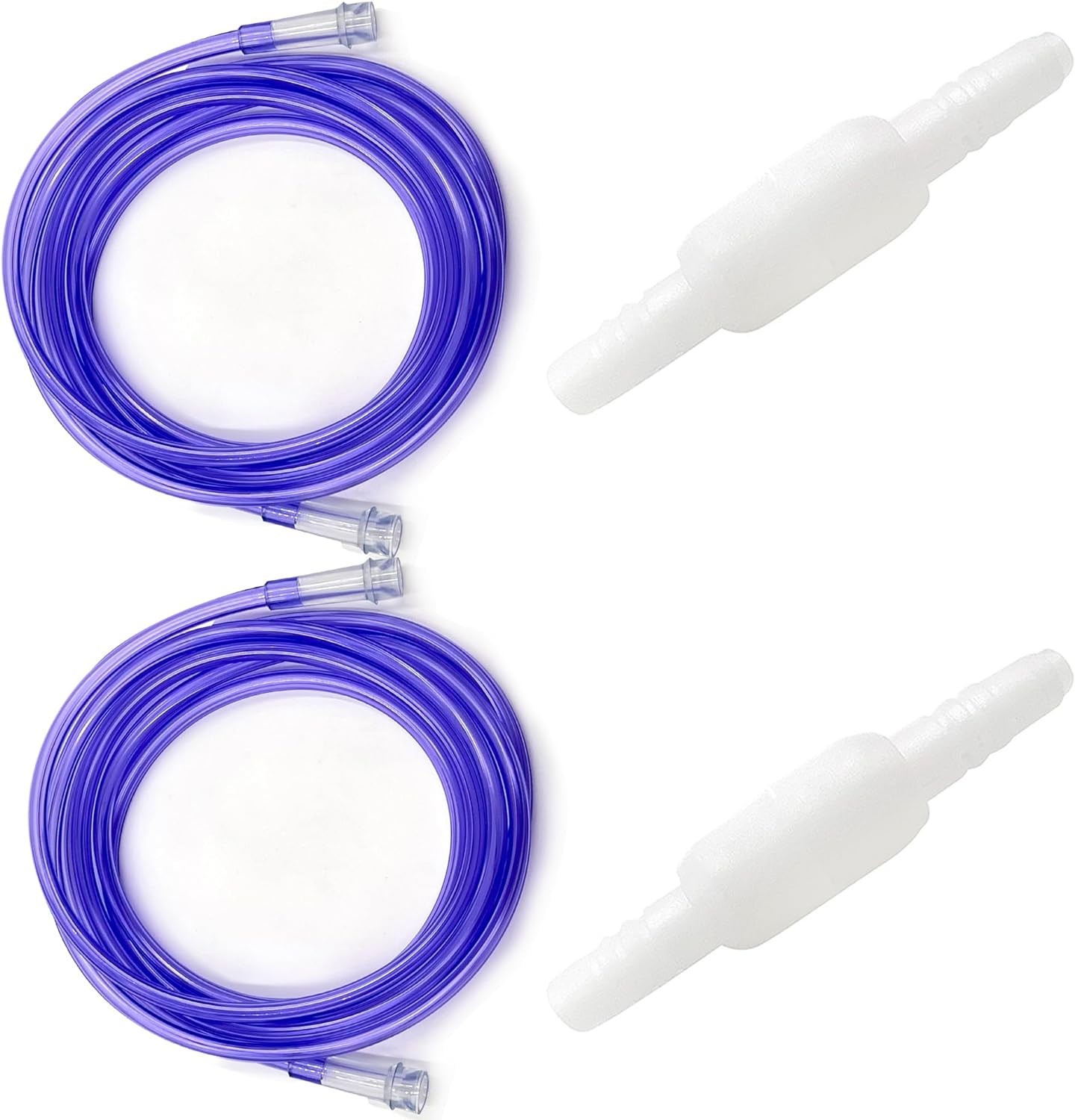 ResOne 2pk 50Ft Oxygen Supply Tubing - Swivel Connectors, Crush Resistant - 360