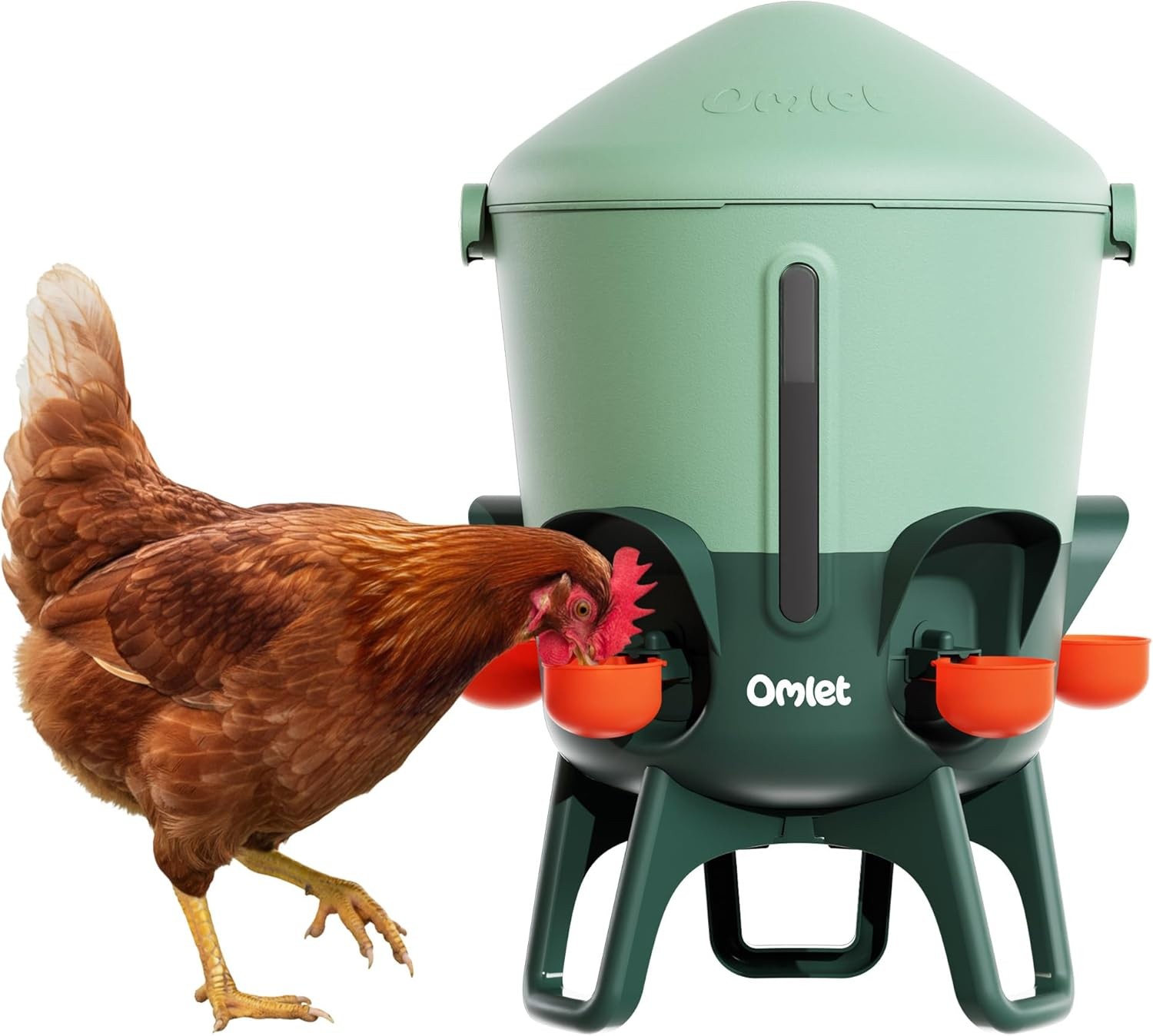 3Gal Omlet Insulated Chicken Waterer StayClean Automatic Water Dispenser Chicken