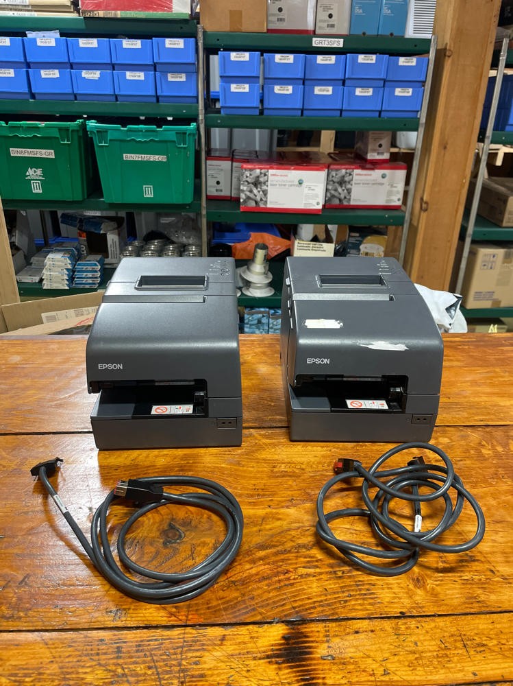 EPSON M253A TM-H6000IV Point of Sale Thermal Printer Lot of 2
