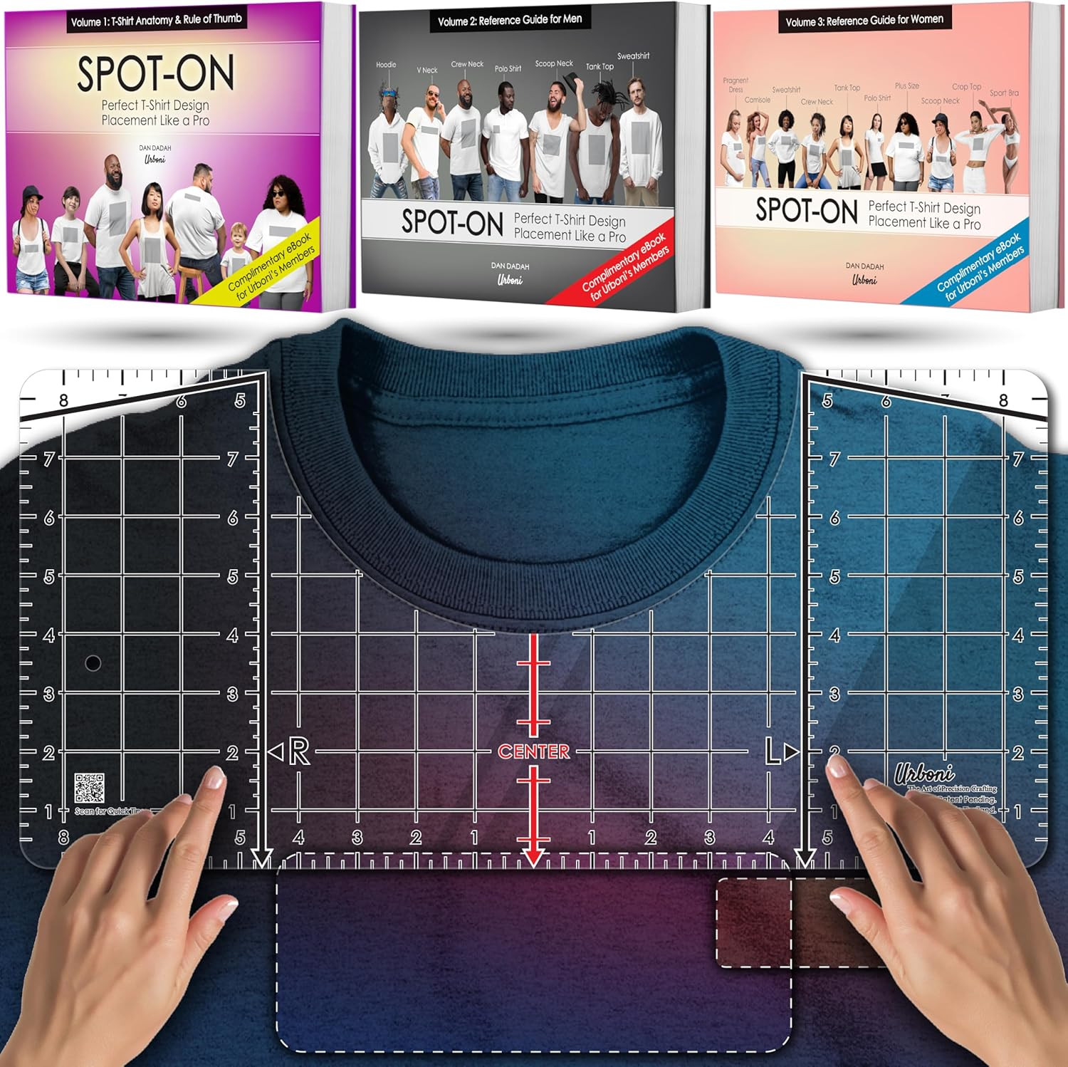 (Upgraded - XL Size) Tshirt Ruler Guide Vinyl Alignment - Shirt Measurement Tool