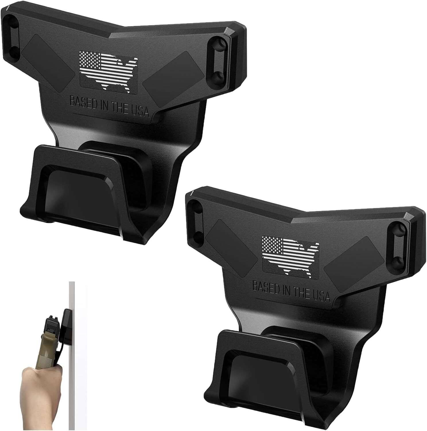 2Pcs Gun Magnet Mount for Car,Concealed Magnetic Gun Mount Car Holster Holder
