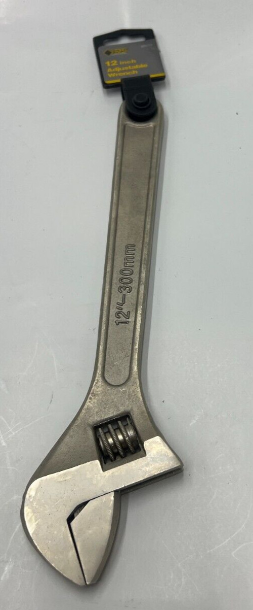 Steel Grip Adjustable Wrench 2251775 Nickel Plated Hardened Steel 12 L in.