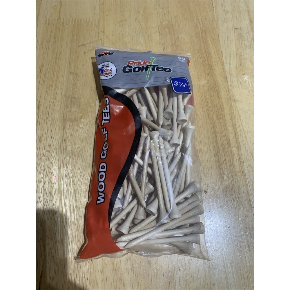 Pride Golf Tee 3-1/4 Natural Golf Tees, 90 count