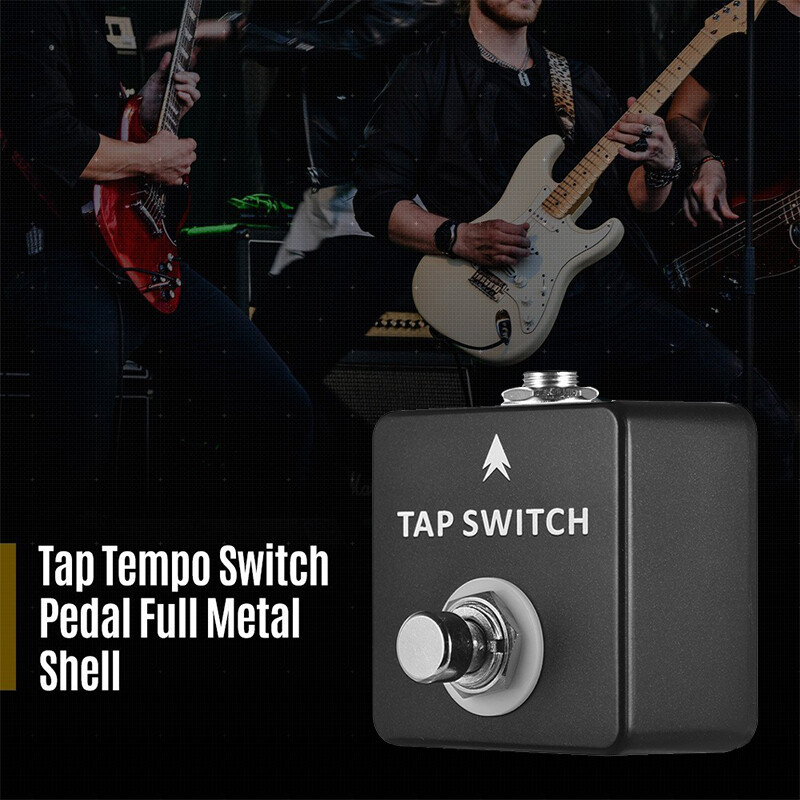 Universal Tap Tempo Controller for Guitar Pedal Momentary Footswitch 1/4" Output