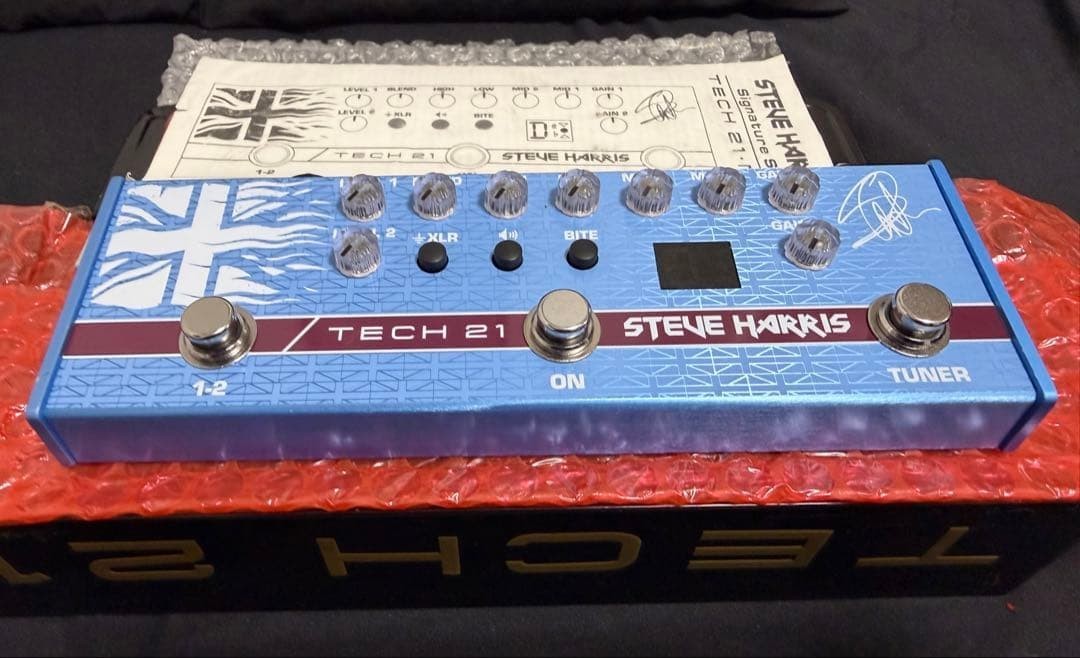 Tech 21 Steve Harris SH1 Bass Effects Pedal SansAmp Signature Preamp w/Box JP