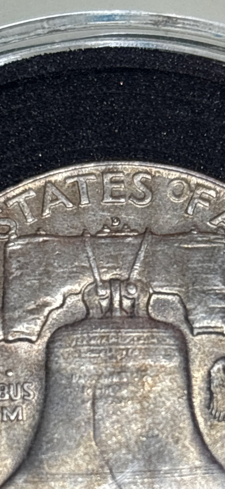 1950-D 50C Franklin Half Dollar BU Toning