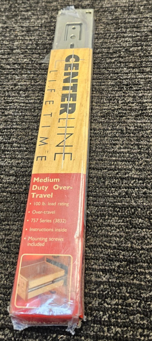 (QTY 4) Centerline ‎H03-095-0021 12" Drawer Slide Medium Duty Over-Travel