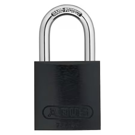 Abus 72 /40 Ka Black Lockout Padlock, Keyed Alike, Aluminum, Black, 1 In