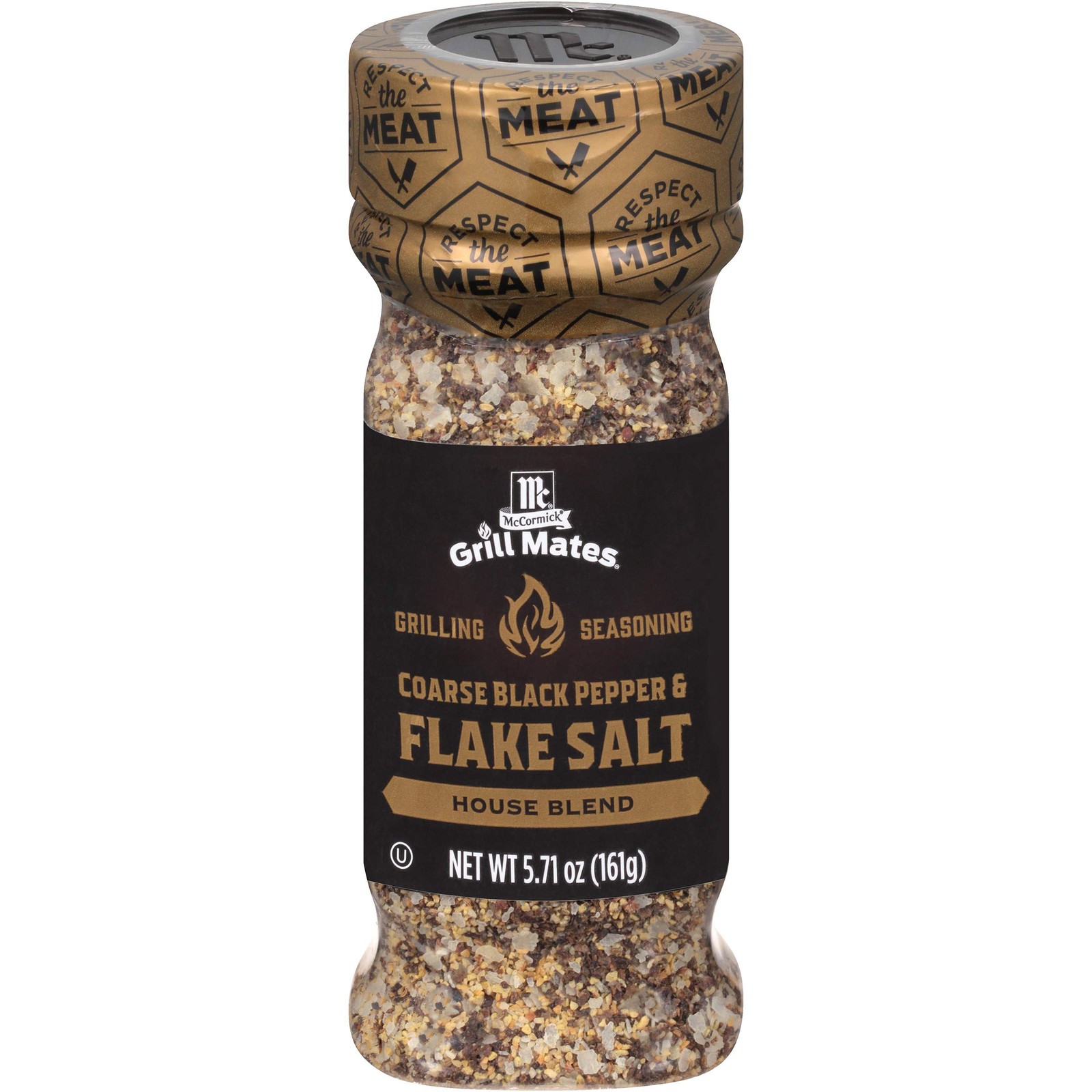 McCormick Grill Mates Coarse Black Pepper & Flake Salt 5.71 Ounce (Pack of 1)