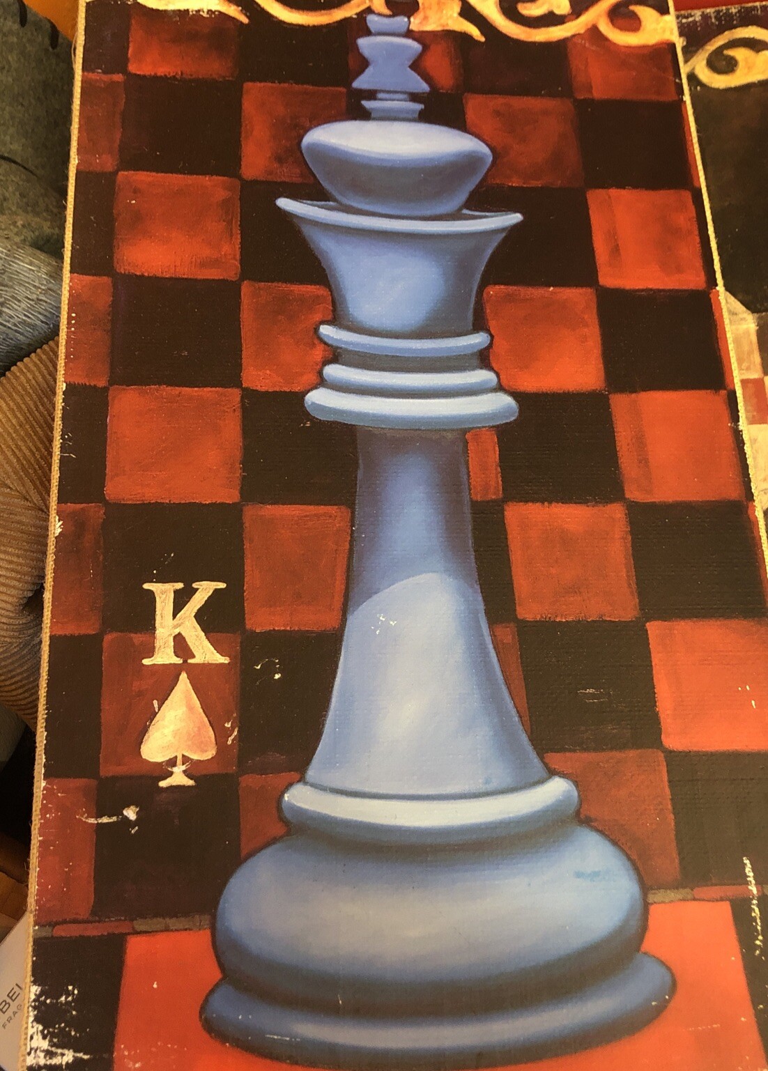 Stunning Art - Canvases Of King Chess Pieces - 22 Inches X 12  Inches