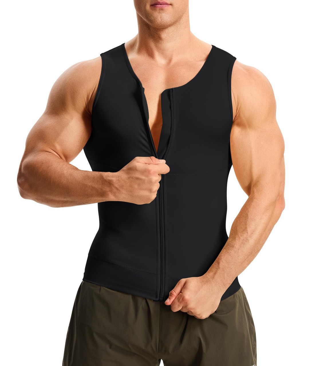 Nebility Compression Shirt Men Tank Top Compression Undershirt Mens Shapewear Bo