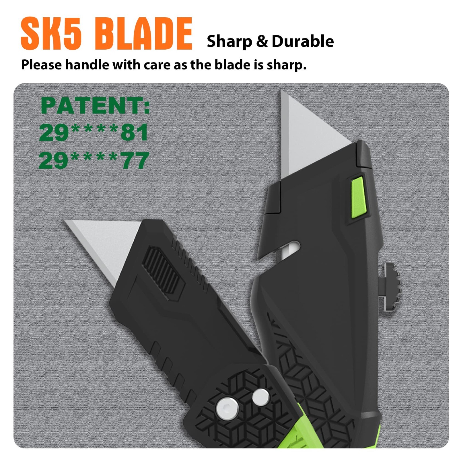 Utility Knife Set - Retractable Box Cutter & Folding Knife, 20 Blades, 4-Pack