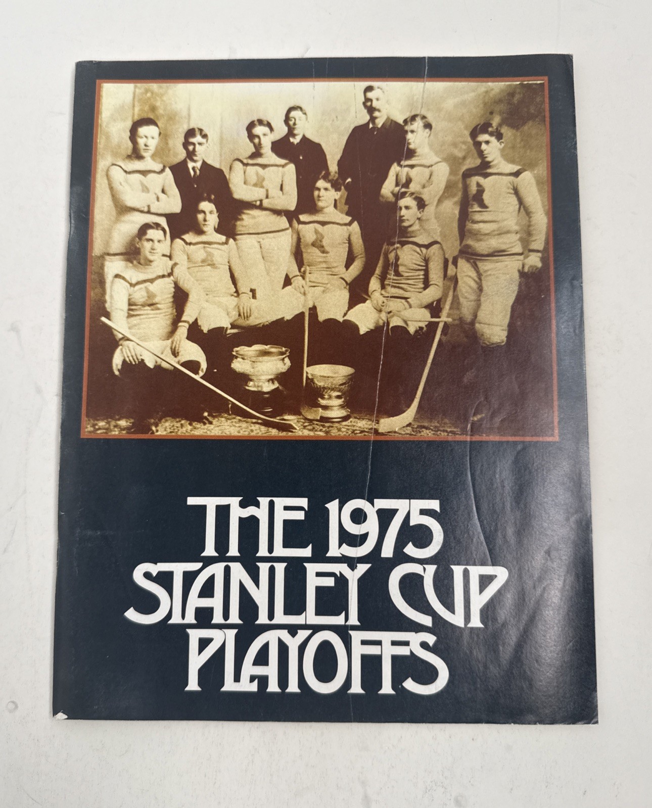 1975 Stanley Cup Playoffs Pittsburgh Penguins Program  Gary Inness Autograph