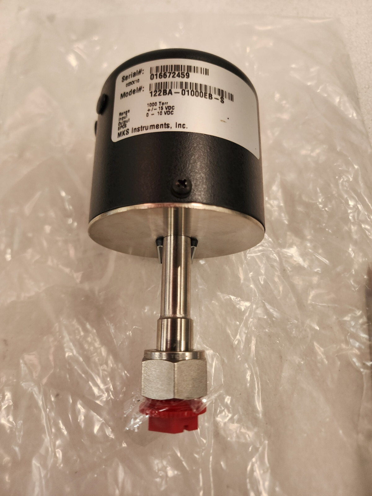 MKS 122BA-01000EB-S Type 122B Baratron Pressure Transducer NEW!  Unit  #2