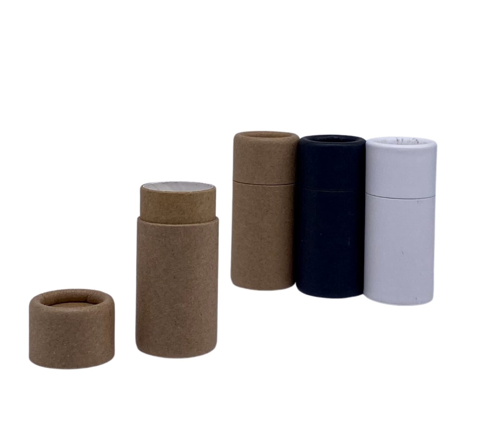 25 Lip Balm Tubes .25oz 7g - Kraft Paper Cardboard Push-Up Cosmetics Container