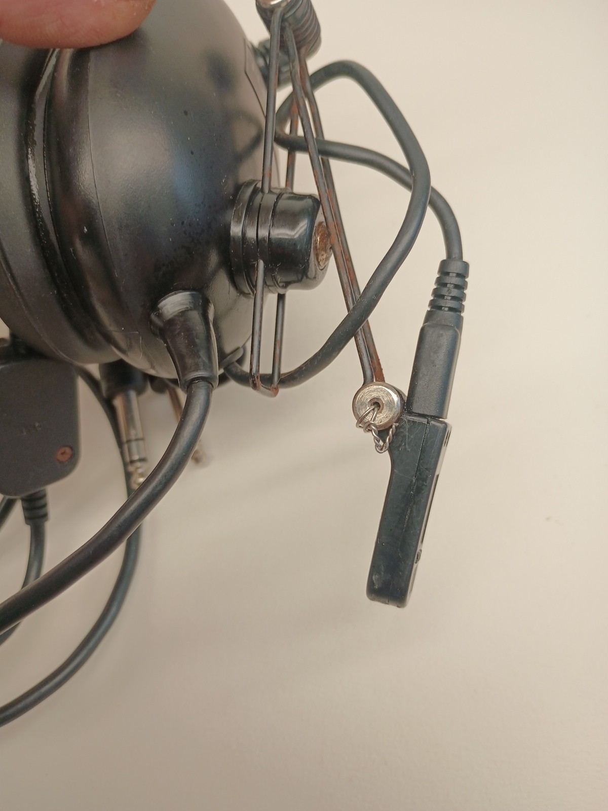 Flightcom aviation headset dual plug
