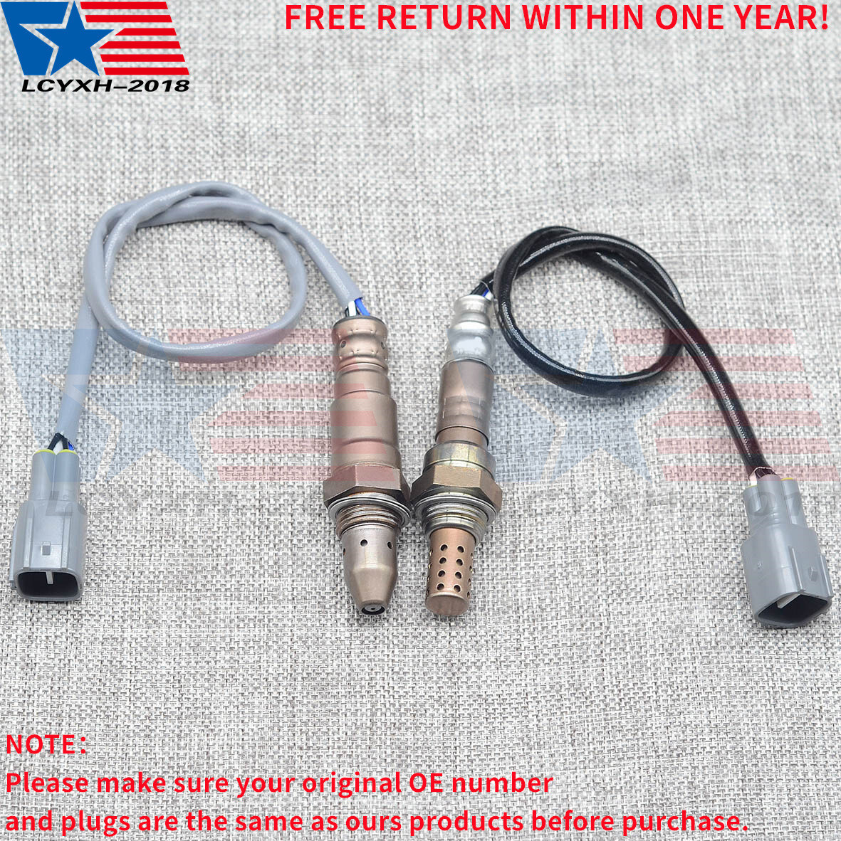 2PCS Oxygen O2 Sensor Upstream & Downstream For 2012-2016 Toyota Camry 2.5L USA