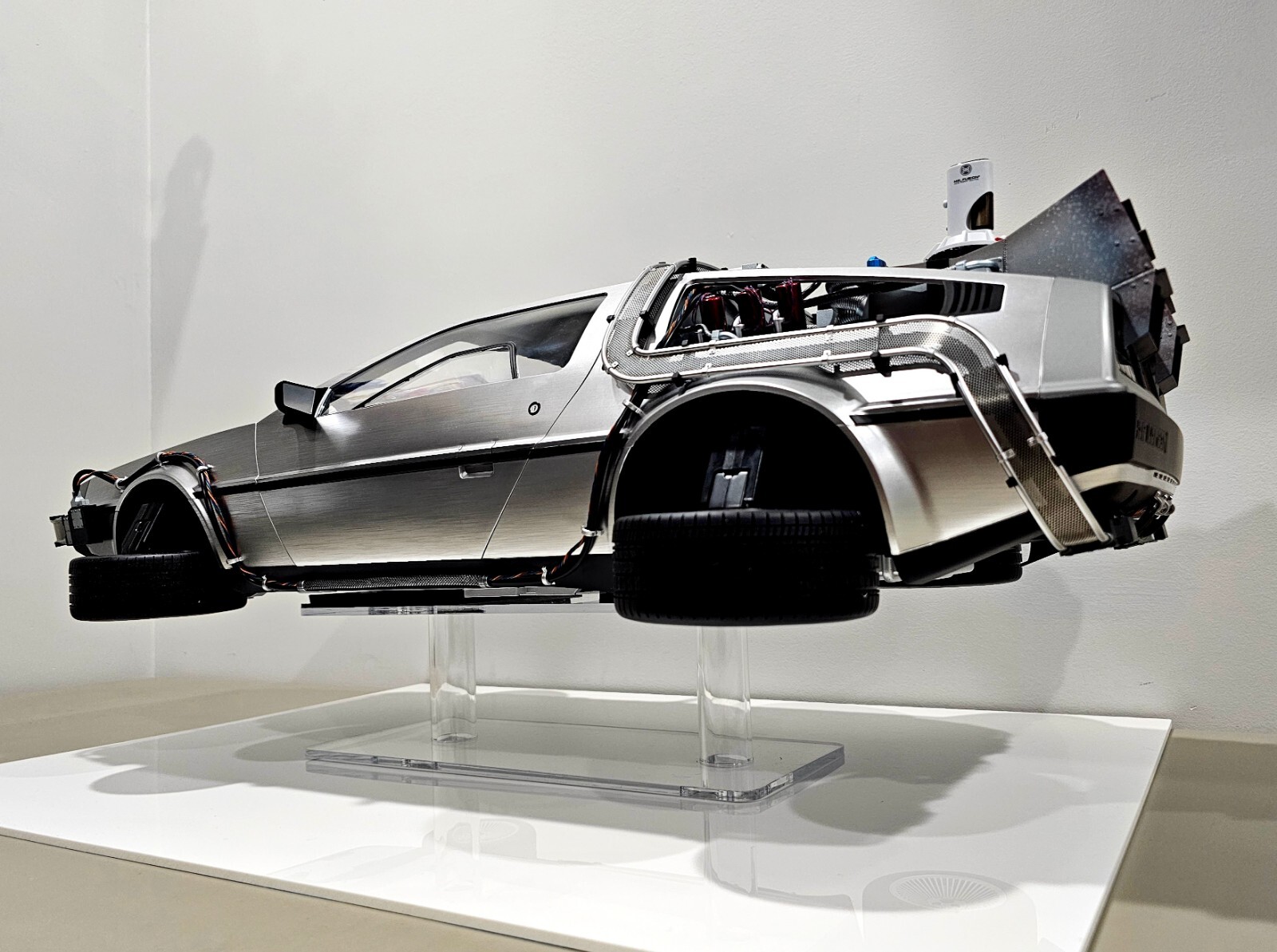 Clear Acrylic Display Stand for Hot Toys Delorean V2 - Free US Shipping
