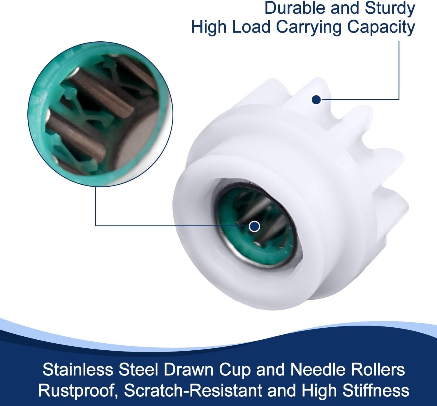 2 Pcs Easy Mop Replacement Gears for Oceda Vilida Spin Mop - Durable & Efficient