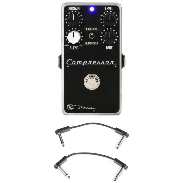 Keeley Compressor Plus 4-Knob Compressor Pedal with EBS Patch Cables