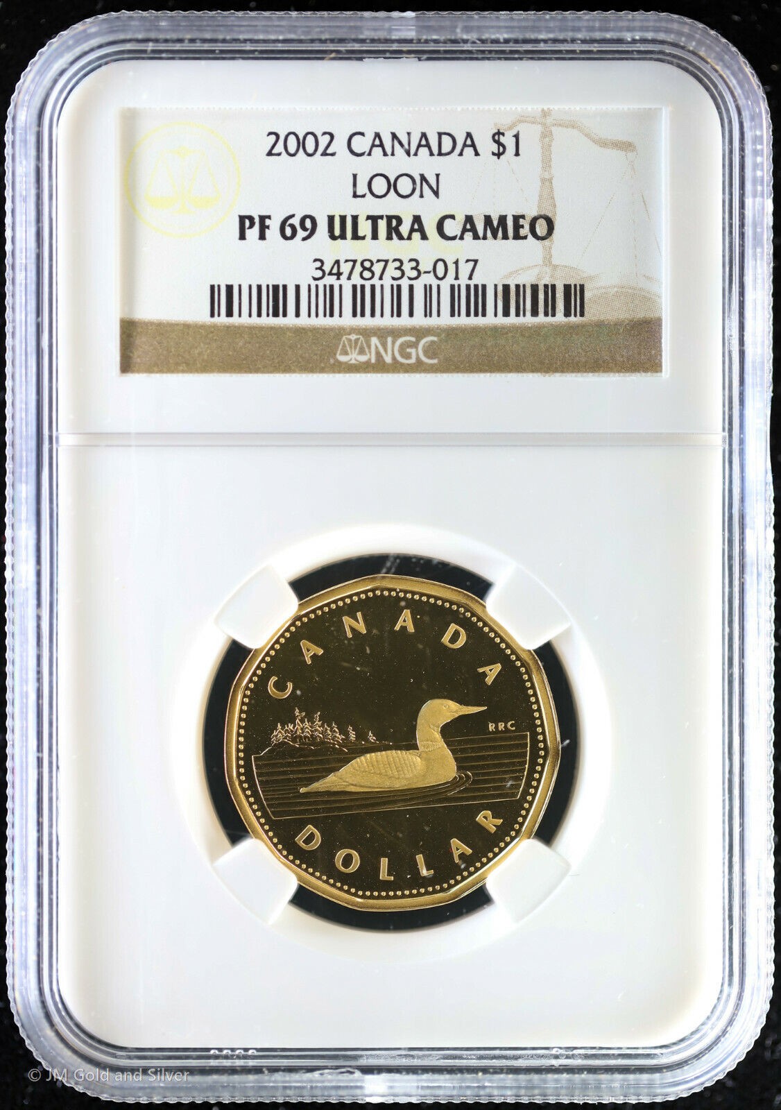 2002 Canada Loon Dollar NGC PF 69 Ultra Cameo | Loonie Top Pop 1 of 8