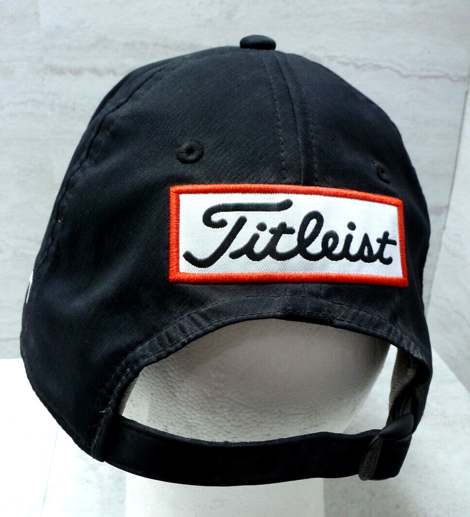 Titleist Tour Performance Pro V1 FJ Black Hat Cap Adjustable w/Golf Pin