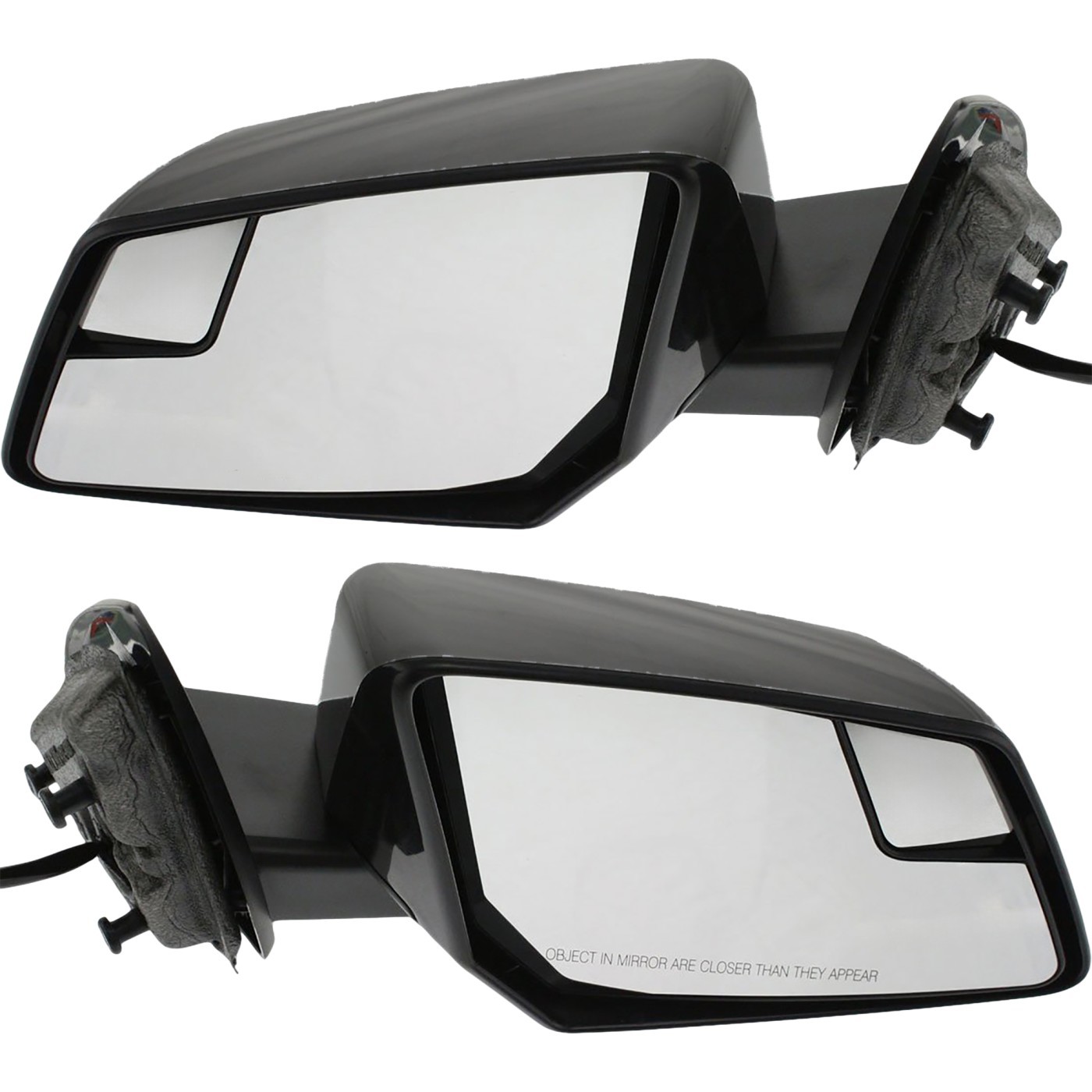 Power Mirrors For 09-17 Chevy Traverse Heated Manual Fold Signal Light Paintable