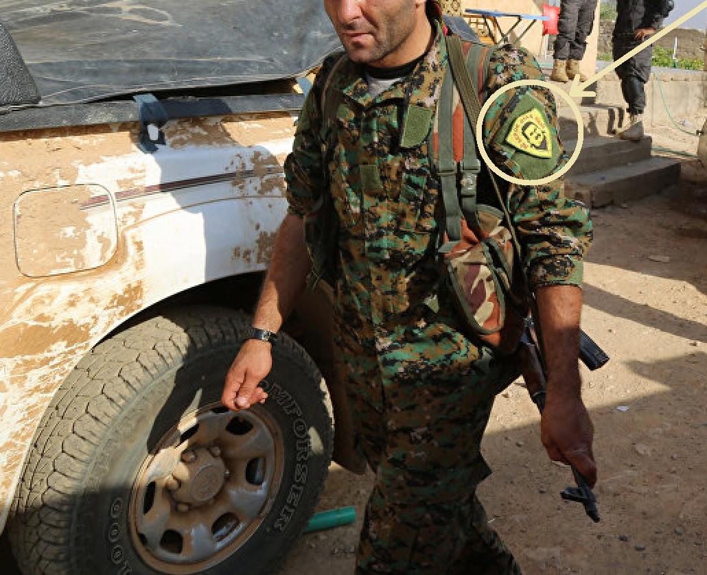 Anti-Isis Kurdish Fighter PESHMERGA vêlkrö PATCH: Figurehead Öcalan RÊBER APO