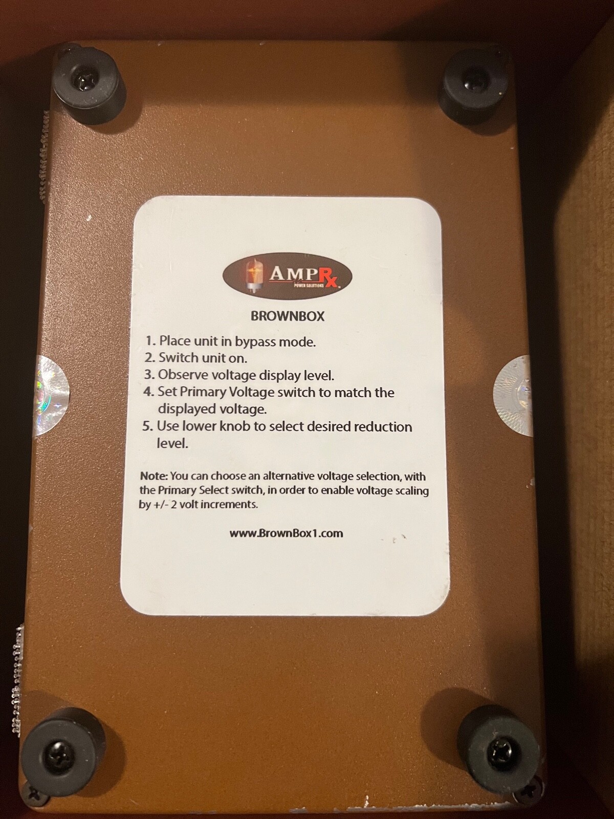Brown Box by Amp Rx