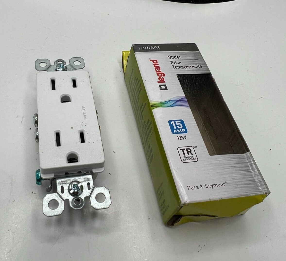 QTY 13 Legrand Tamper Resistant Receptacle 15A White 885-TRWCC12 Duplex Outlet