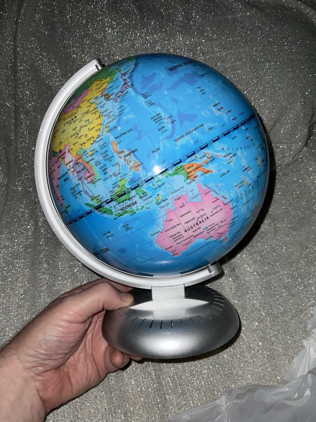 Costway 8" World Globe Illuminated Education Globe See Pics Map