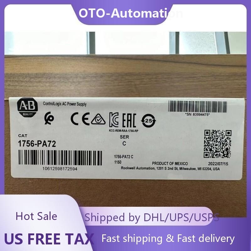 1756-PA72  New Sealed AB ControlLogix AC Power Supply 1756PA72 US Free Tax