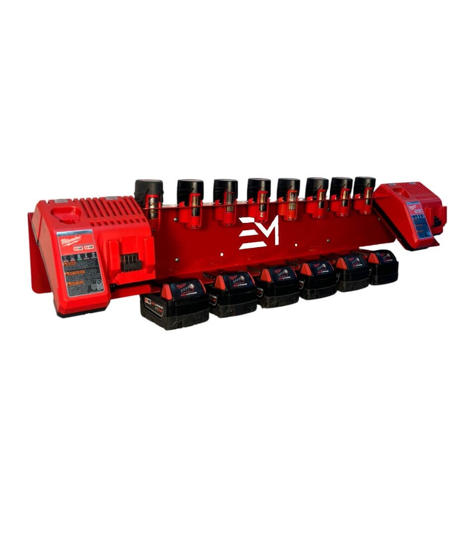 Dual Battery Charging Station - Compatible with Milwaukee 12v,18v Battery