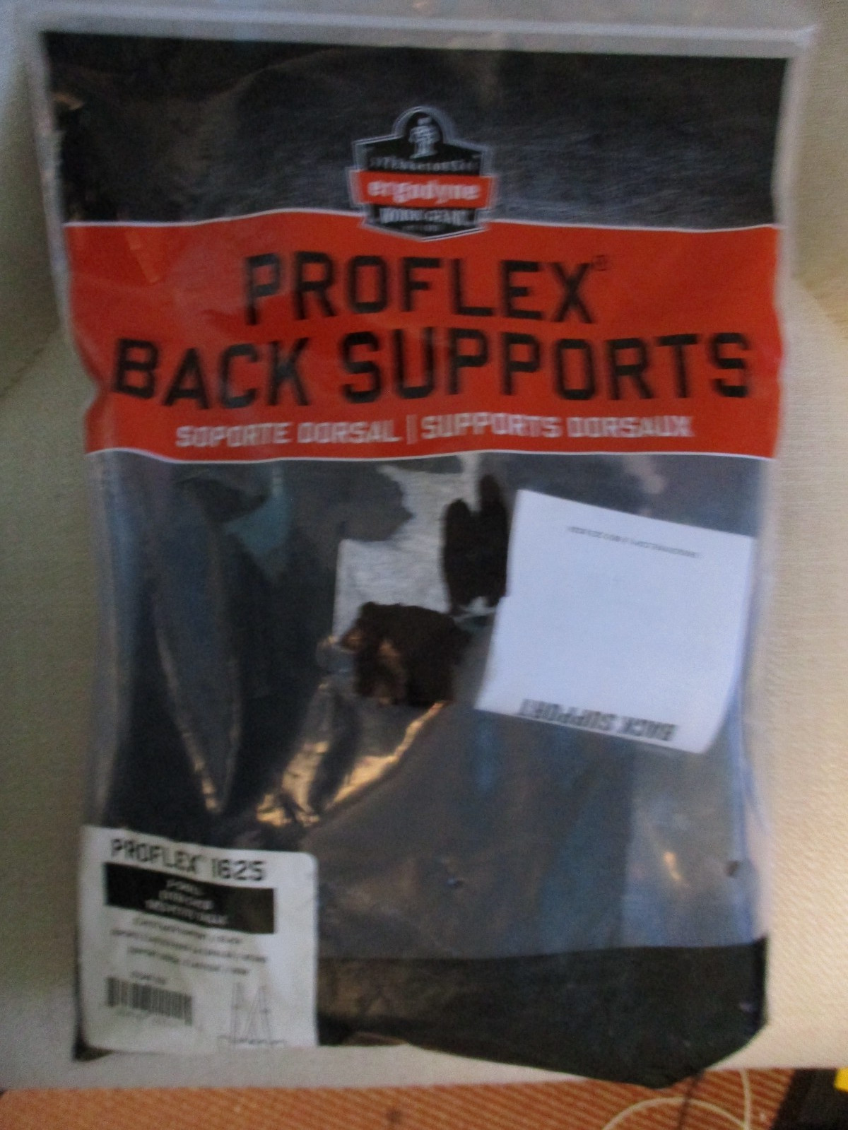 Proflex By Ergodyne 1625 Elastic Back Support Black X-Small NEW