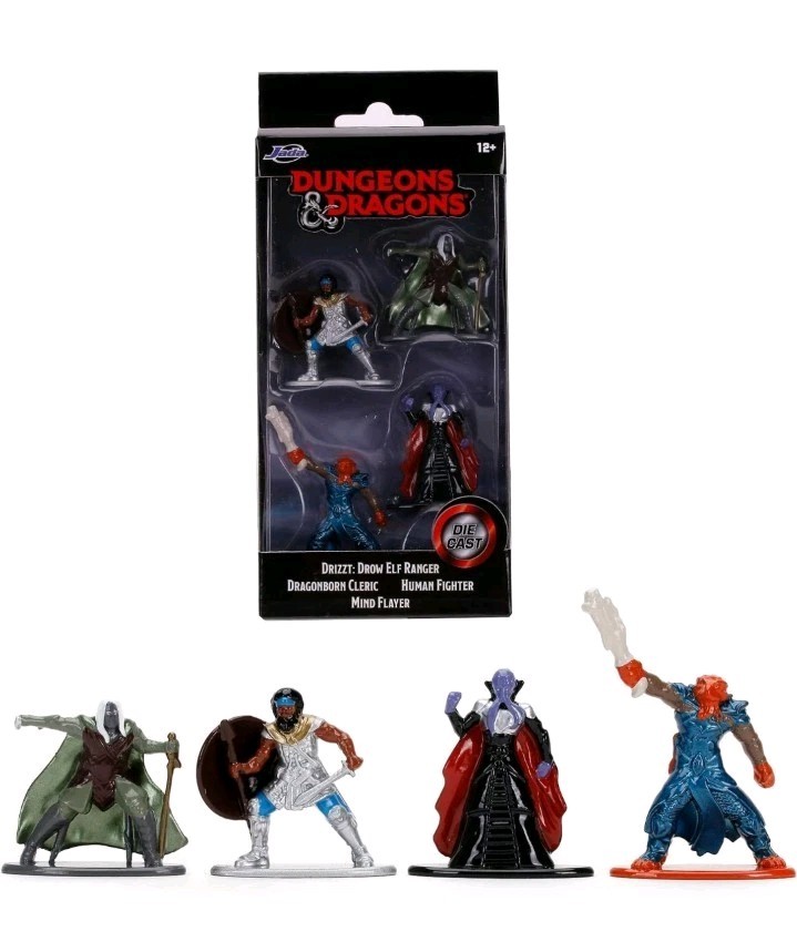 Jada Dungeons & Dragons 4 Figure Die Cast Set Brand New & Sealed