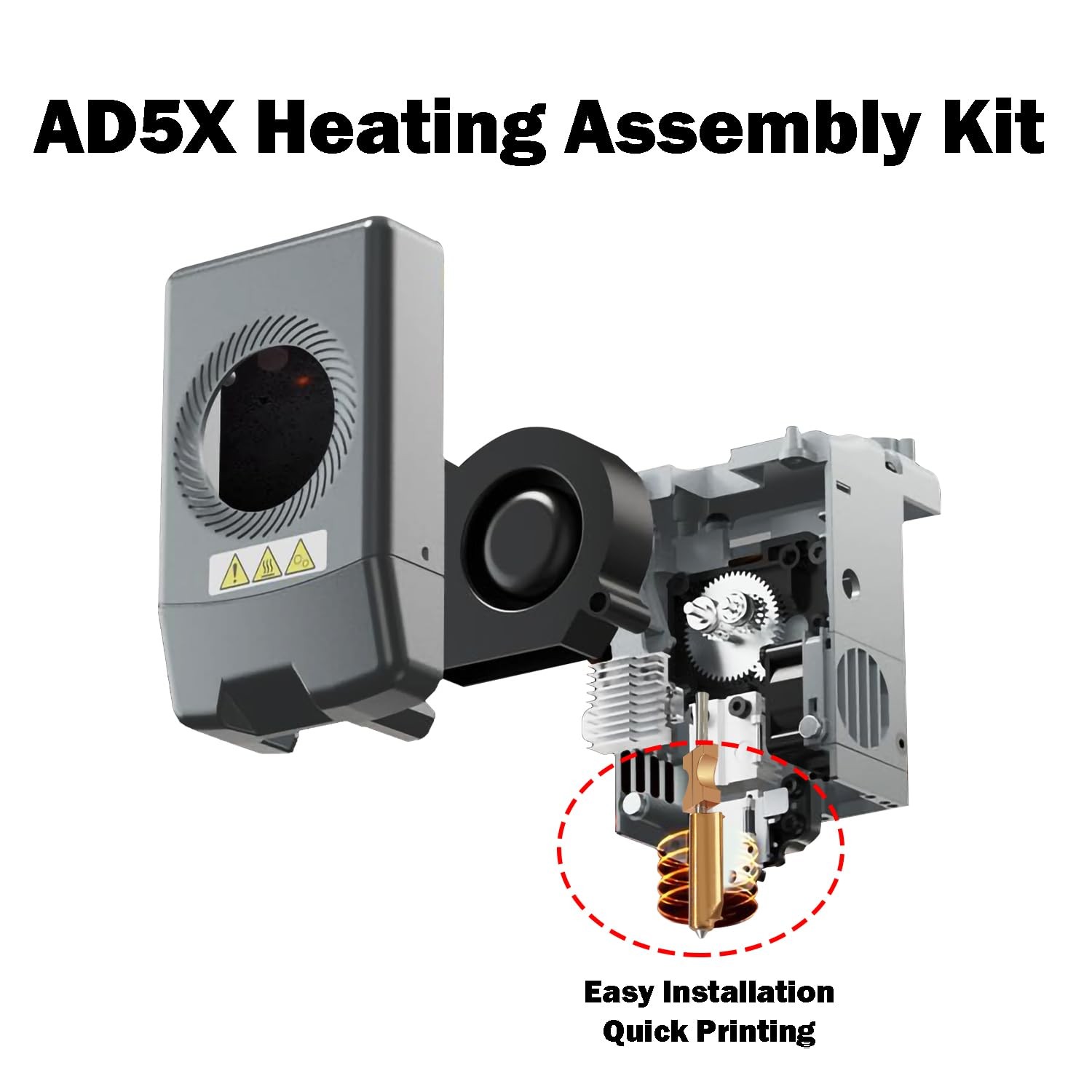 Flashforge Heating Assembly Kit for Flashforge AD5X Hot End Heating Component US