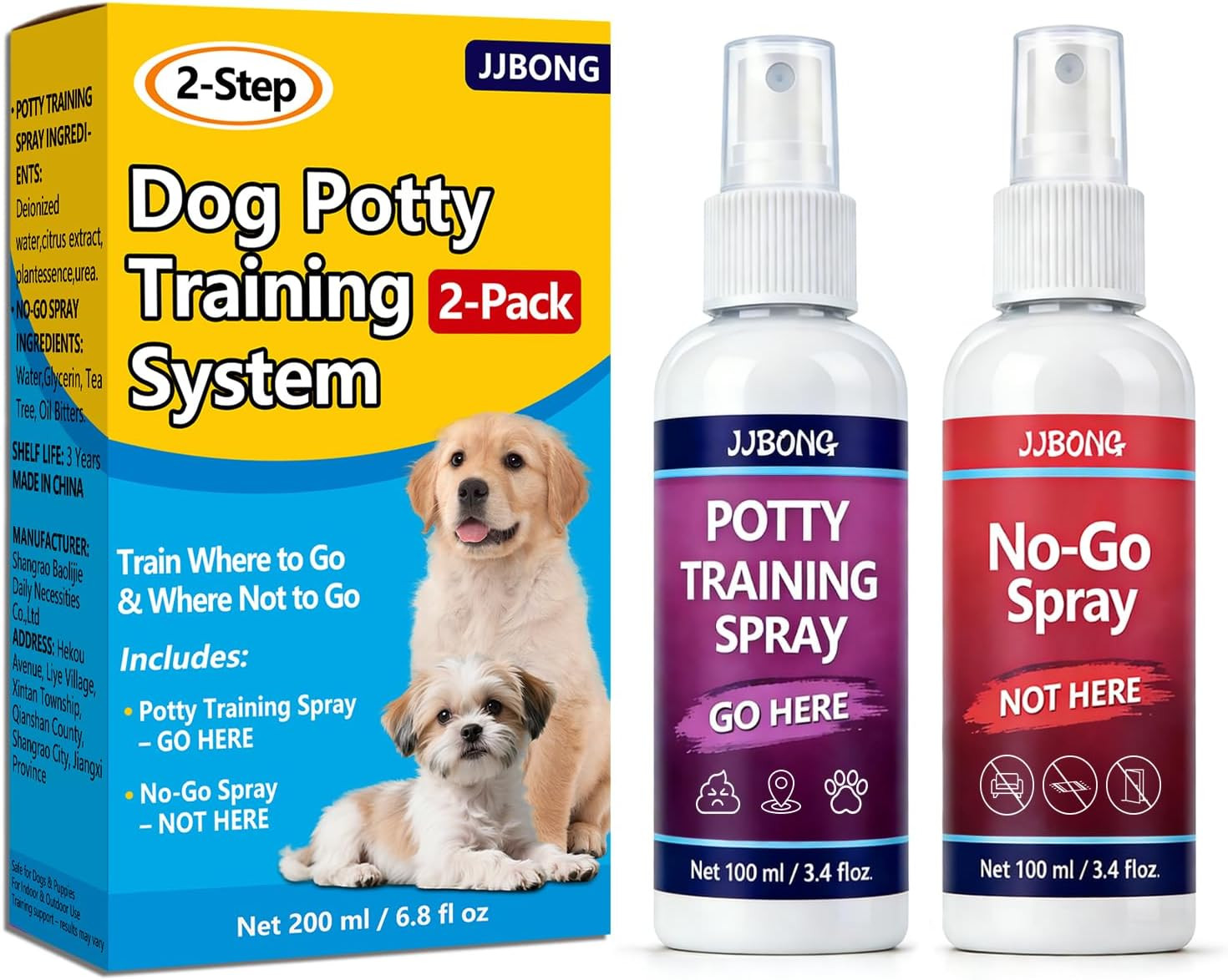 Potty Training Spray for Dogs, Puppy Potty Training Spray, Includes Here Potty &