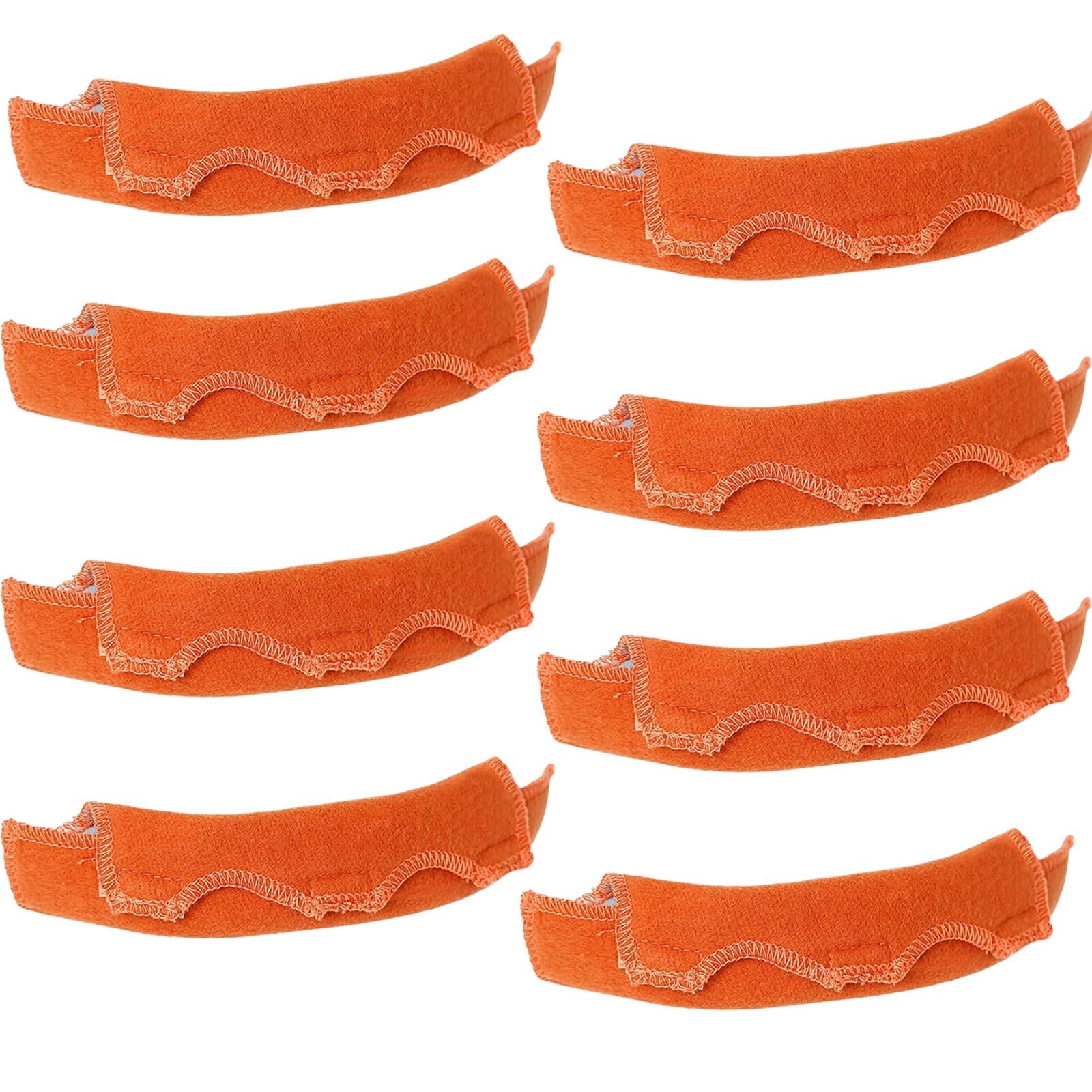 8-PCS Cotton Hard Hat Sweatband Accessories, Flame Retardant, Washable, Orang...
