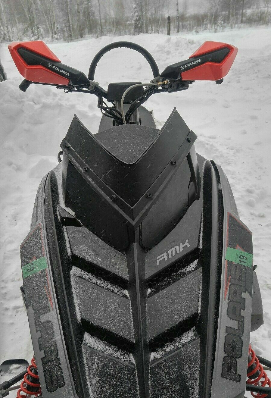 *Premium* Gloss Black Ultra Low Windshield Fits Polaris Rush Pro Ride ~213 Parts