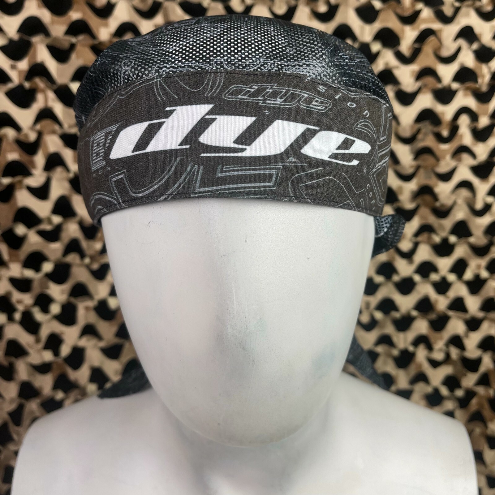 NEW Dye Head Wrap - LogoFlauge Black/Grey