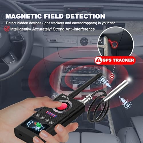 G66 Pro Hidden Camera Detector with AI Auto Scan, Magnetic GPS Tracker, Medium