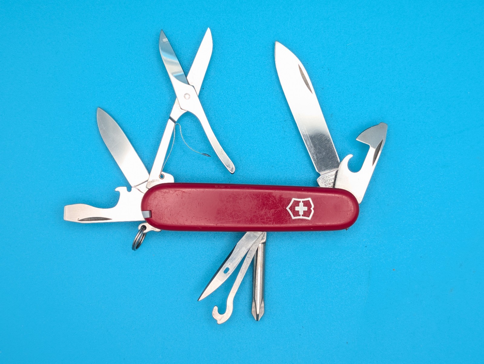 Victorinox Super Tinker Swiss Army Knife Multi Tool Red!