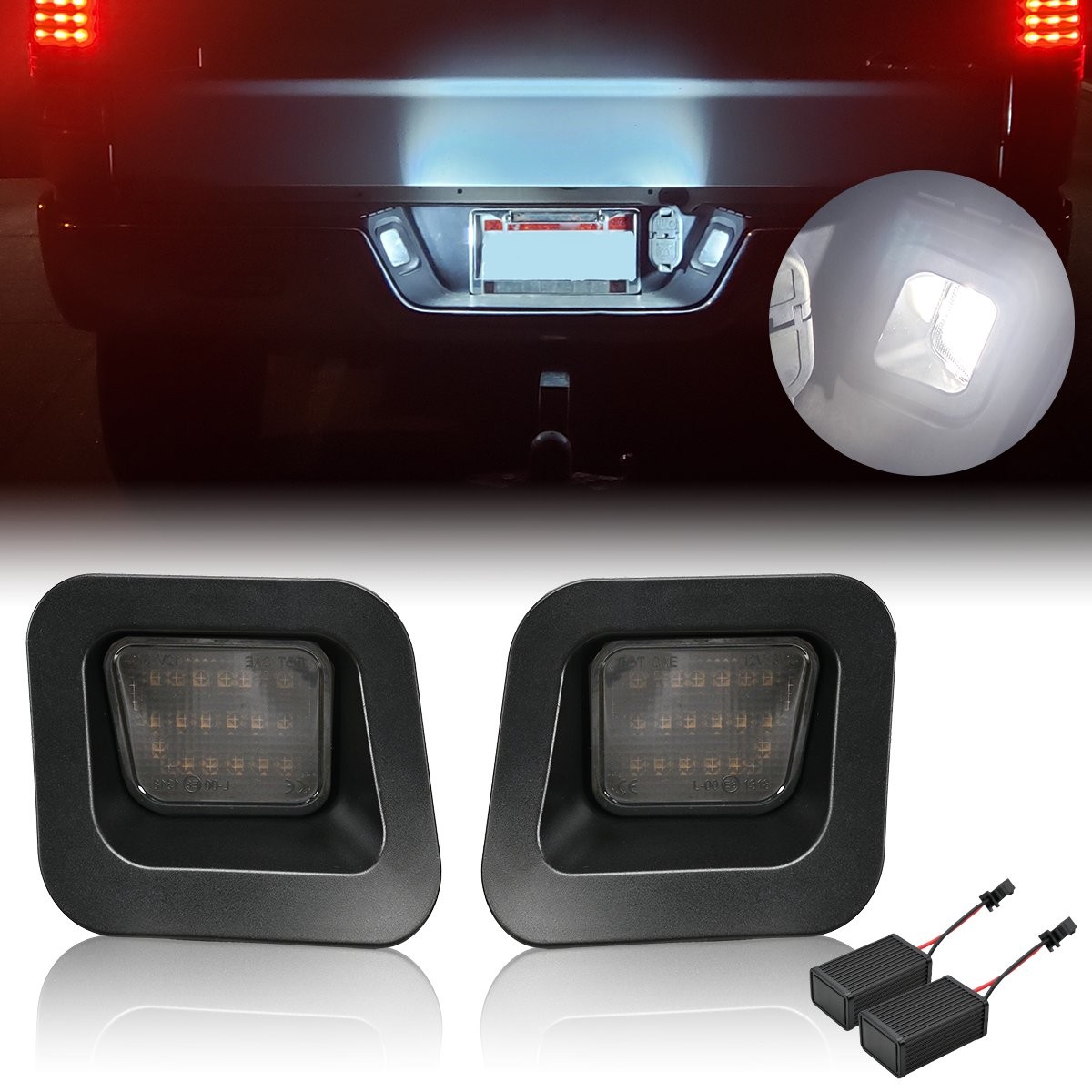 LED License Plate Light Rear Tag Lamp For Dodge for Ram 1500 2500 3500 2003-2018