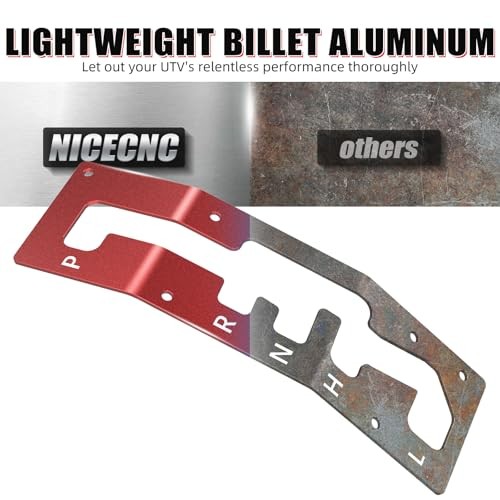 Shift Shifter Gate Plate Panel with Gear Letter Compatible with Can Am