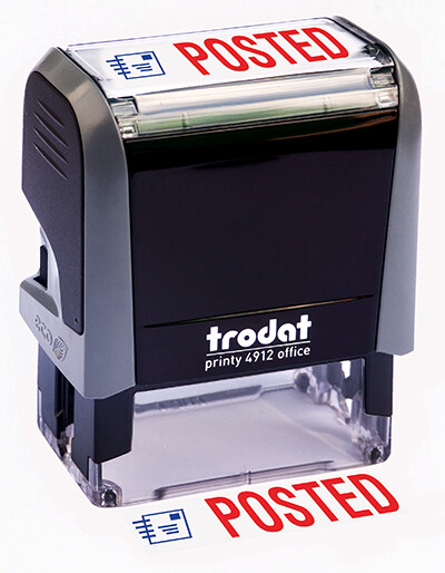Trodat "POSTED" Self Inking Rubber Stamp