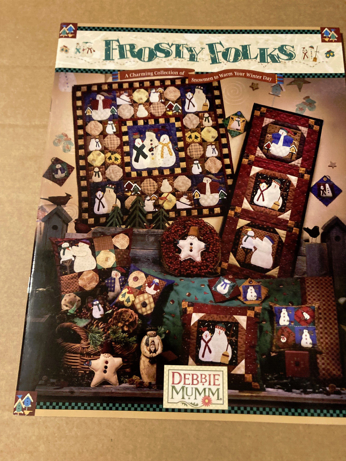 NEW DEBBIE MUMM "FROSTY FOLKS" QUILTING BOOK 1997